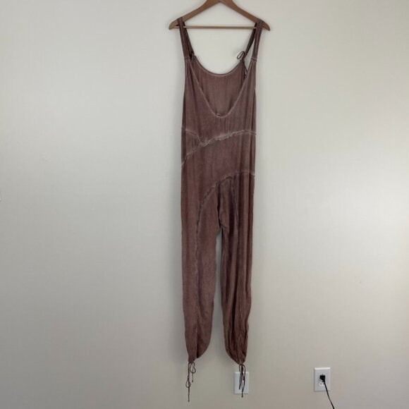 Intimately Free People Act Natural Shapeless Harem Romper Jumpsuit Size Medium - Picture 2 of 7